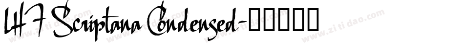 LHF Scriptana Condensed字体转换